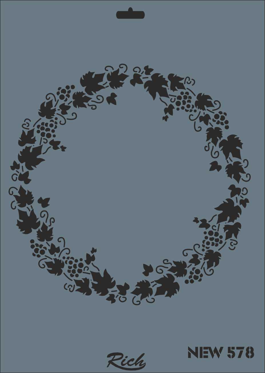 STENCIL-578_3246db188736542398979e48c954a00e.jpg Rich Stencil New Seri X-Large 578 - Görsel 1