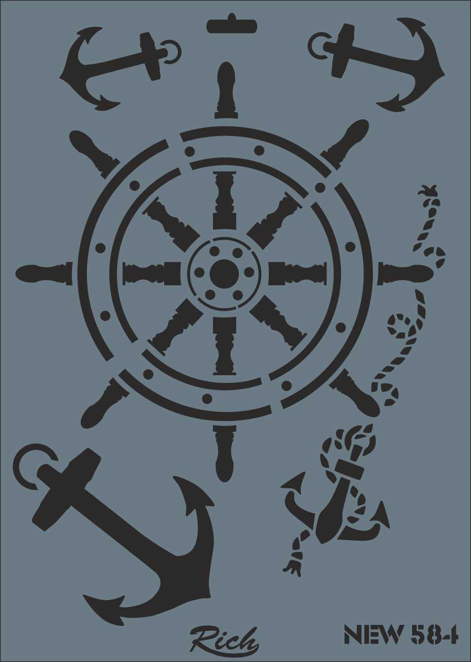 STENCIL-584_042370079755967bd3c5763e65dcc637.jpg Rich Stencil New Seri X-Large 584 - Görsel 1