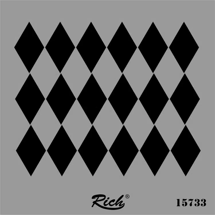 Rich Stencil Kare 25x25 cm 15733 1 Rich Stencil Kare 25X25 Cm 15733