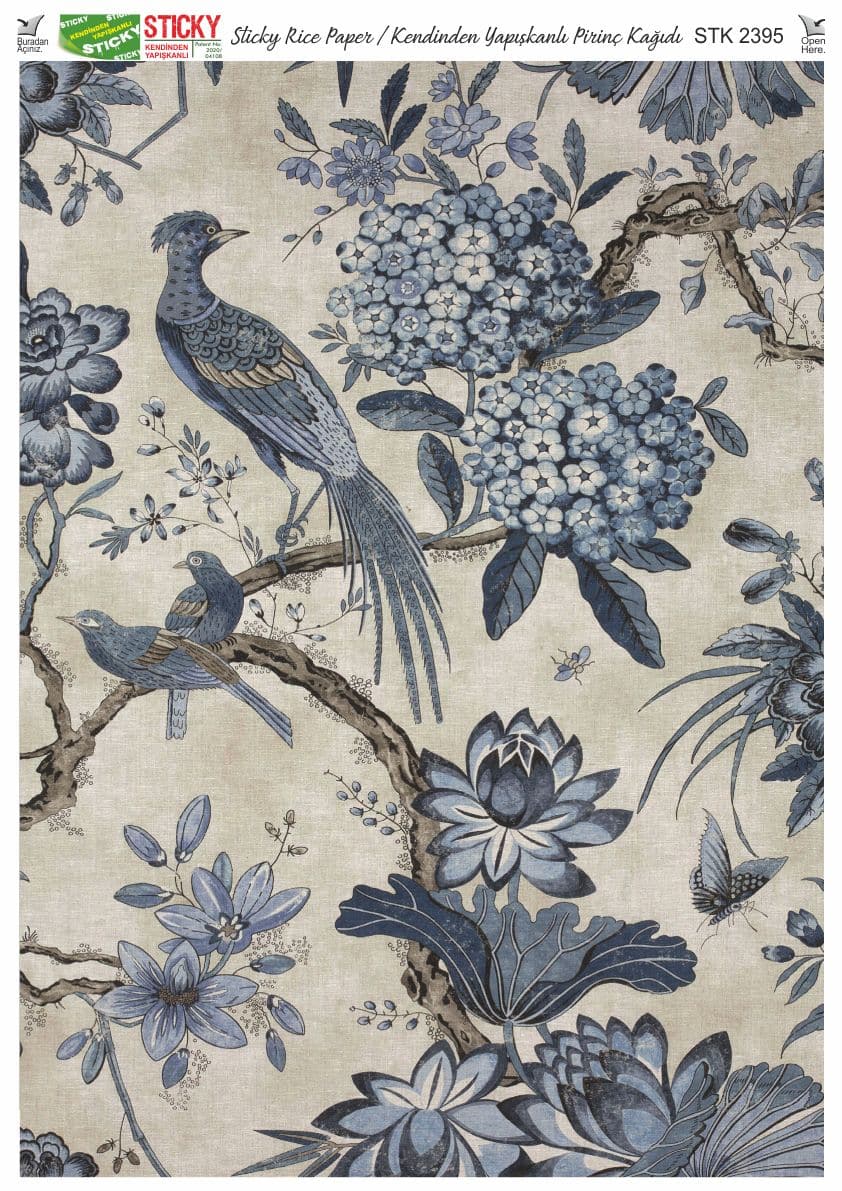 Sticky Kendinden Yapışkanlı Pirinç Dekopaj Kağıdı-STK2395