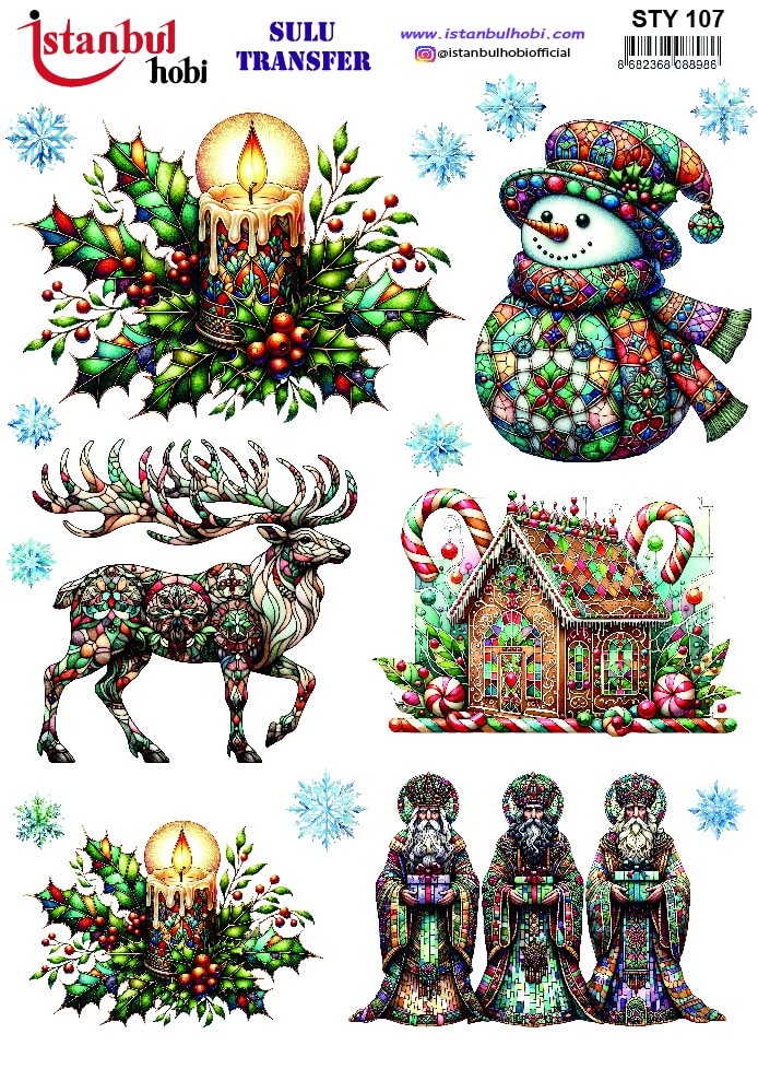 STY107 | Sulu Transfer Kağıdı-25x35 cm 1 Sty107 | Sulu Transfer Kağıdı-25X35 Cm