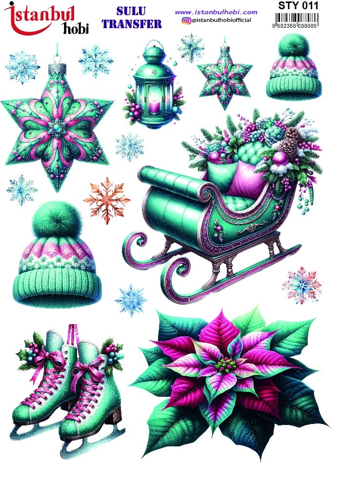 STY11 | Sulu Transfer Kağıdı-25x35 cm 1 Sty11 | Sulu Transfer Kağıdı-25X35 Cm