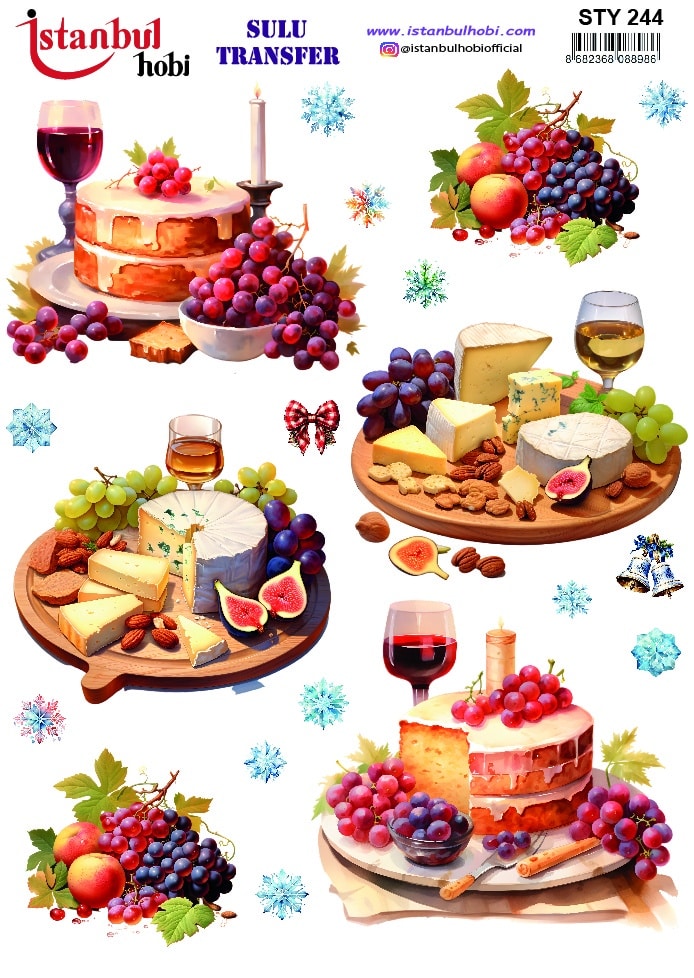 STY244 | Sulu Transfer Kağıdı-25x35 cm 1 Sty244 | Sulu Transfer Kağıdı-25X35 Cm