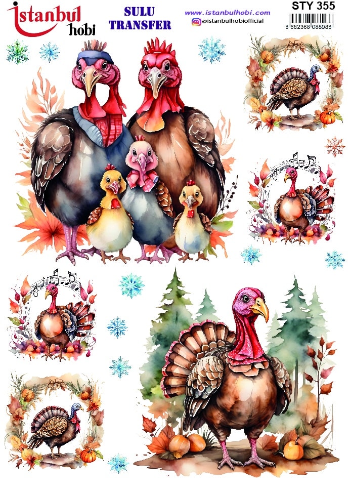 STY355 | Sulu Transfer Kağıdı-25x35 cm 1 Sty355 | Sulu Transfer Kağıdı-25X35 Cm