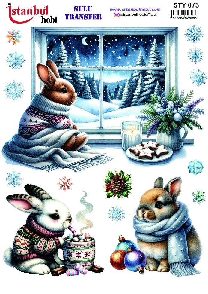 STY73 | Sulu Transfer Kağıdı-25x35 cm 1 Sty73 | Sulu Transfer Kağıdı-25X35 Cm