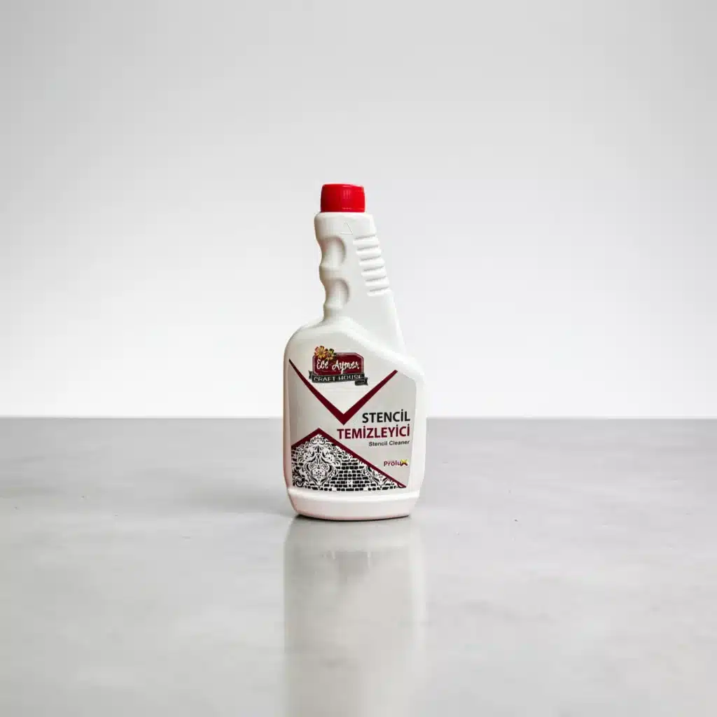 Atölye Kiraz Ece Aymer Craft House markalı, beyaz sprey şişesinde 750g stencil temizleyici.