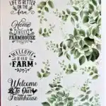 ST1080-AS | Çiftlik Evi Desenli Sulu Transfer Kağıdı-25x35 cm