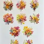 ST147-AS | Sonbahar Temalı Sulu Transfer Kağıdı-25x35 cm