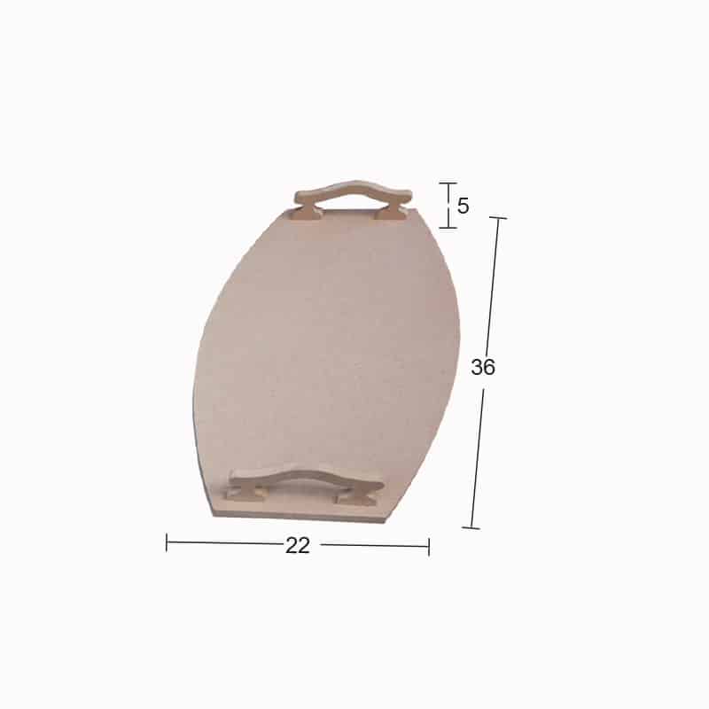 Oval Kesim Ham Ahşap Sunum Tepsisi: Sunumlarınıza Zarafet Katan Dokunuş