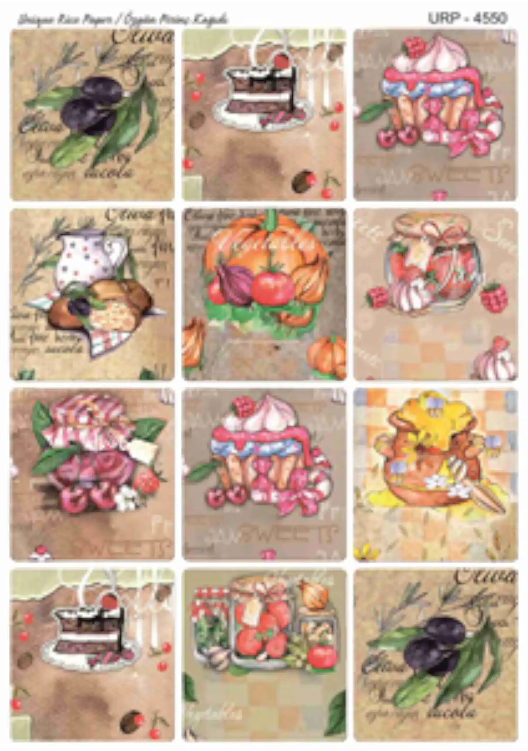 Pirinç Dekopaj Kağıdı-29x42 cm-UPR4550 1 Pirinç Dekopaj Kağıdı-29X42 Cm-Upr4550