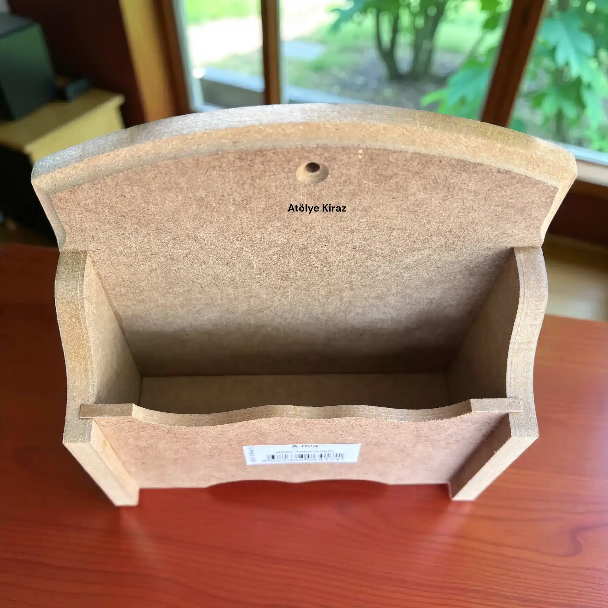 Ham Ahşap Anahtarlık ve Mektupluk | Boyanabilir Duvar Organizeri | 15x19 cm | A023 3 Ham Ahşap Anahtarlık ve Mektupluk | Boyanabilir Duvar Organizeri