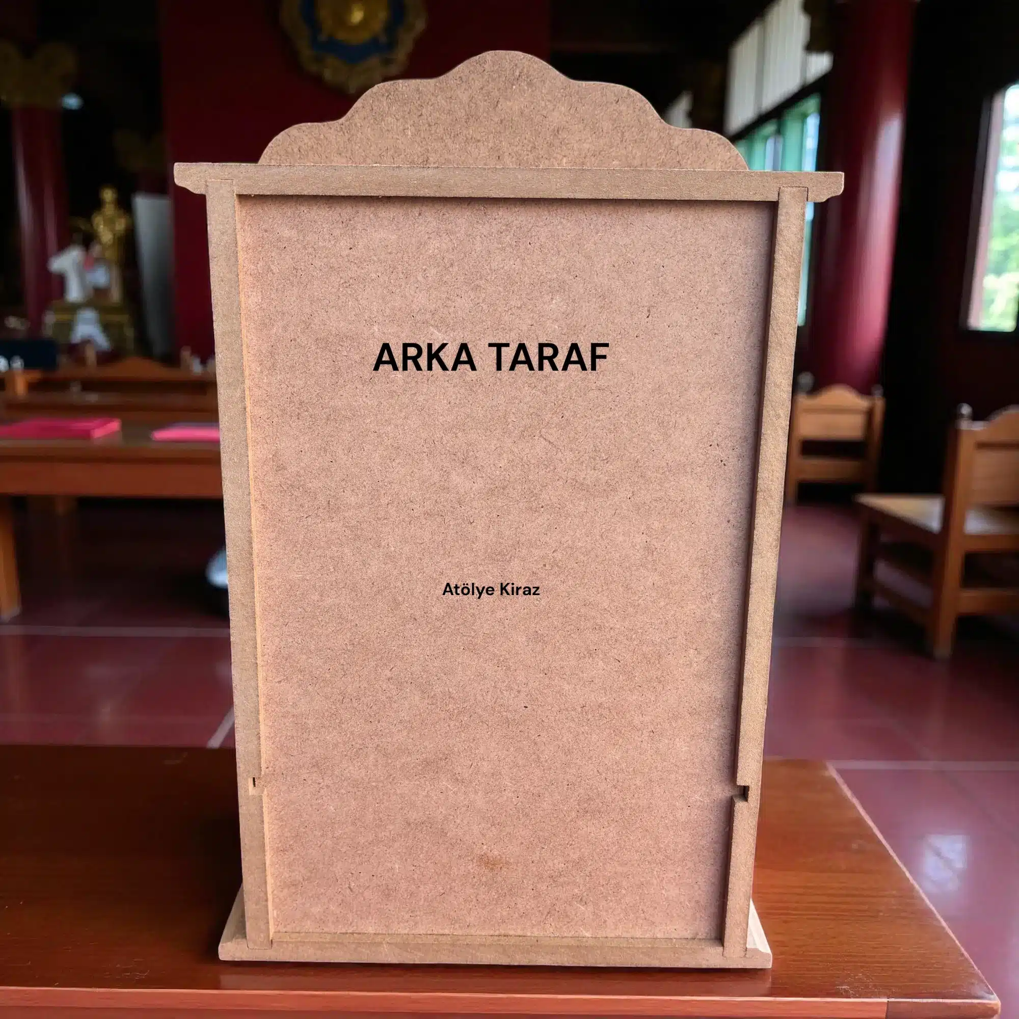 Ham Ahşap Anahtar Askısı (Anahtarlık) | Boyanabilir Duvar Dekoru | 27x22x8 cm | A027 7 Ham Ahşap Anahtar Askısı | Boyanabilir Duvar Dekoru