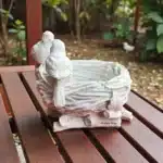 Kuş Yuvası Polyester Saksı : Sevimli Kuş Figürlü Dekoratif Obje