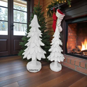 İkili Çam Ağacı Polyester Set