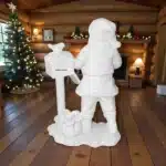 Posta Kutusu Detaylı Noel Baba Heykeli