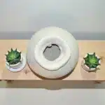 Dekoratif Oval Vazo : Modern ve Dokulu Ham Polyester Saksı