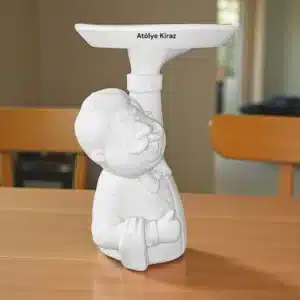 Tepsili Şef Aşçı Heykeli: Sunumlu Mutfak ve Cafe Dekoru 8 Tepsili Şef Aşçı Heykeli: Sunumlu Mutfak ve Cafe Dekoru