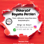 Dekoratif Boyama Kursu İstanbul – 01 Ekim’de Yeni Dönem Başlıyor