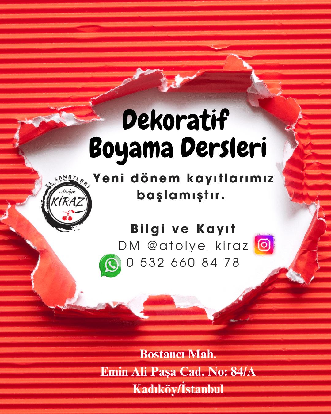 Dekoratif Boyama Kursu İstanbul – 01 Ekim’de Yeni Dönem Başlıyor