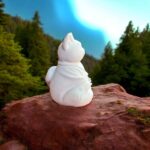 Meditasyon Yapan Buda Kedi Heykeli: Derokatif Obje - Görsel 4