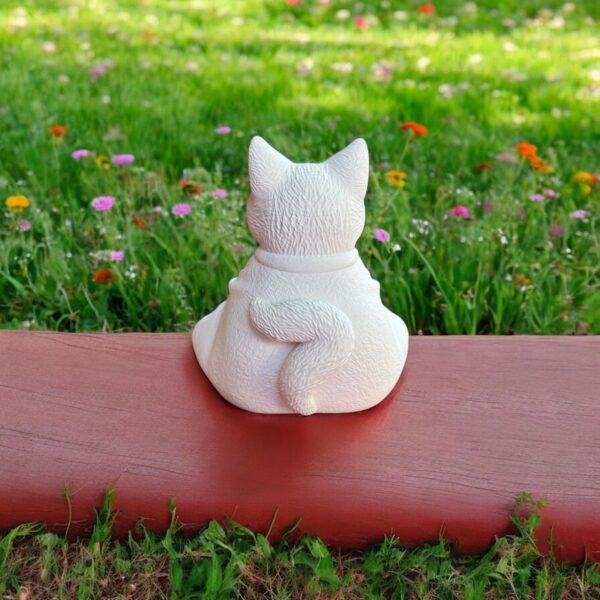 Meditasyon Yapan Buda Kedi Heykeli 8,5x11x12 cm - Görsel 8