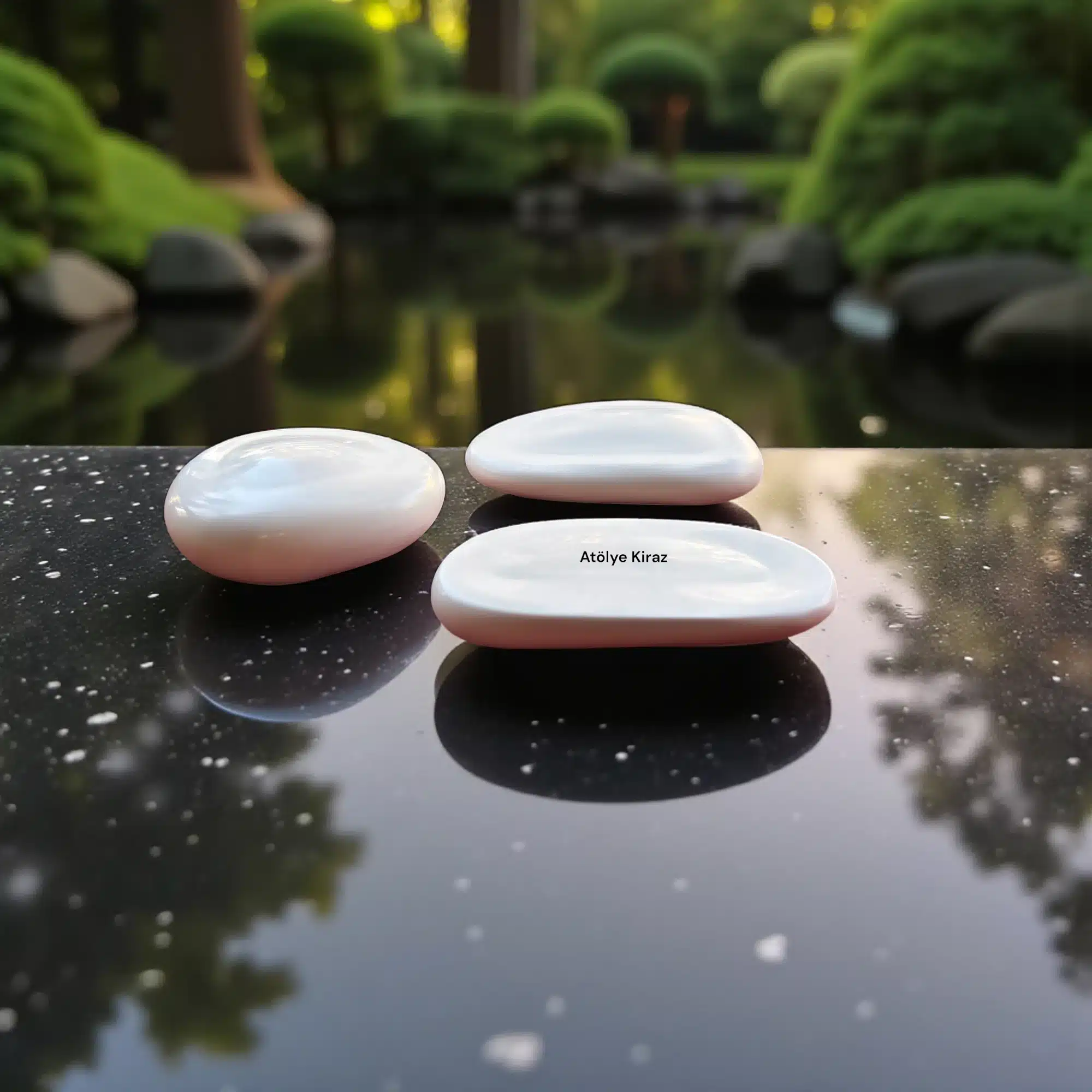 Üçlü Soyut Taş Figürlü Obje Seti : Modern Masaüstü Dekoru 4 Üçlü Soyut Taş Figürlü Obje Seti : Modern Masaüstü Dekoru