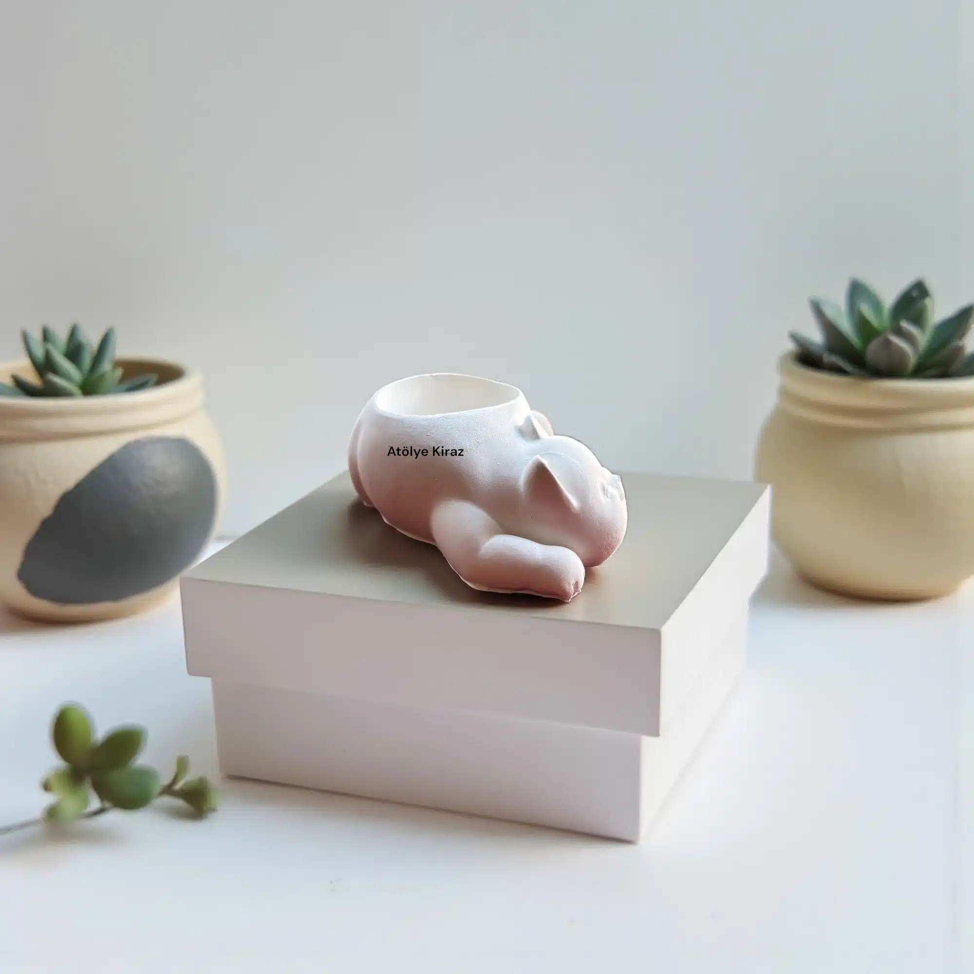 Sevimli Kedi Mumluk : Boyanabilir Tealight & Parafinli Mum Dekor 3 Sevimli Kedi Mumluk : Boyanabilir Tealight & Parafinli Mum Dekor