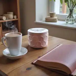 Petek Desenli Kutu : Arı Figürlü Boyanabilir Dekoratif Takı Kutusu