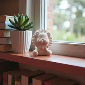 Minik Yeleli Bebek Aslan Biblosu : Boyanabilir Masaüstü Dekor