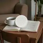 Floral Desenli Bardak Altlığı : Boyanabilir Dekoratif Hobi Objesi