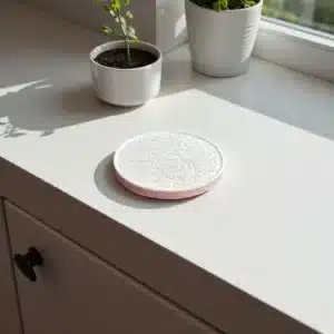 Floral Desenli Bardak Altlığı : Boyanabilir Dekoratif Hobi Objesi 3 Floral Desenli Bardak Altlığı : Boyanabilir Dekoratif Hobi Objesi