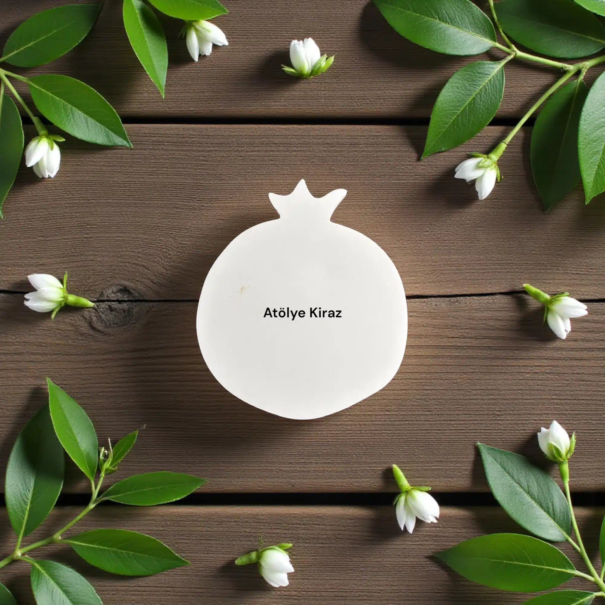 Nar Figürlü Sunumluk : Taş Tozu Bereket ve Şans Tabağı 2 Nar Figürlü Sunumluk : Taş Tozu Bereket ve Şans Tabağı