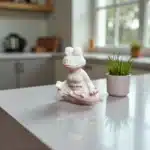 Meditasyon Kurbağası Heykeli : Boyanabilir Yoga Temalı Dekor