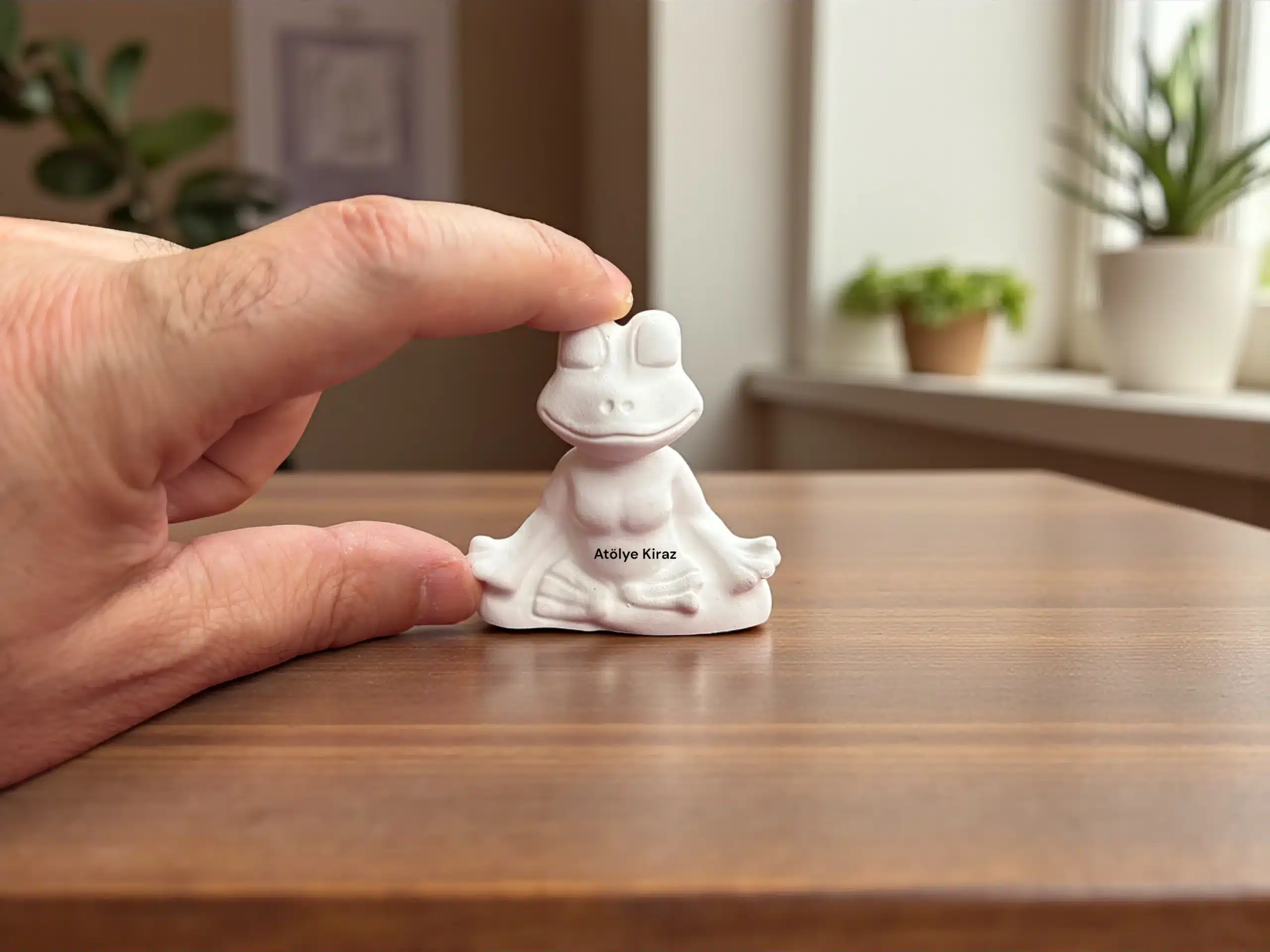 Meditasyon Kurbağası Heykeli : Boyanabilir Yoga Temalı Dekor 2 Meditasyon Kurbağası Heykeli : Boyanabilir Yoga Temalı Dekor