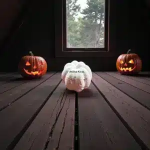 Minik Halloween Kabak Heykeli : Boyanabilir Masaüstü Dekor