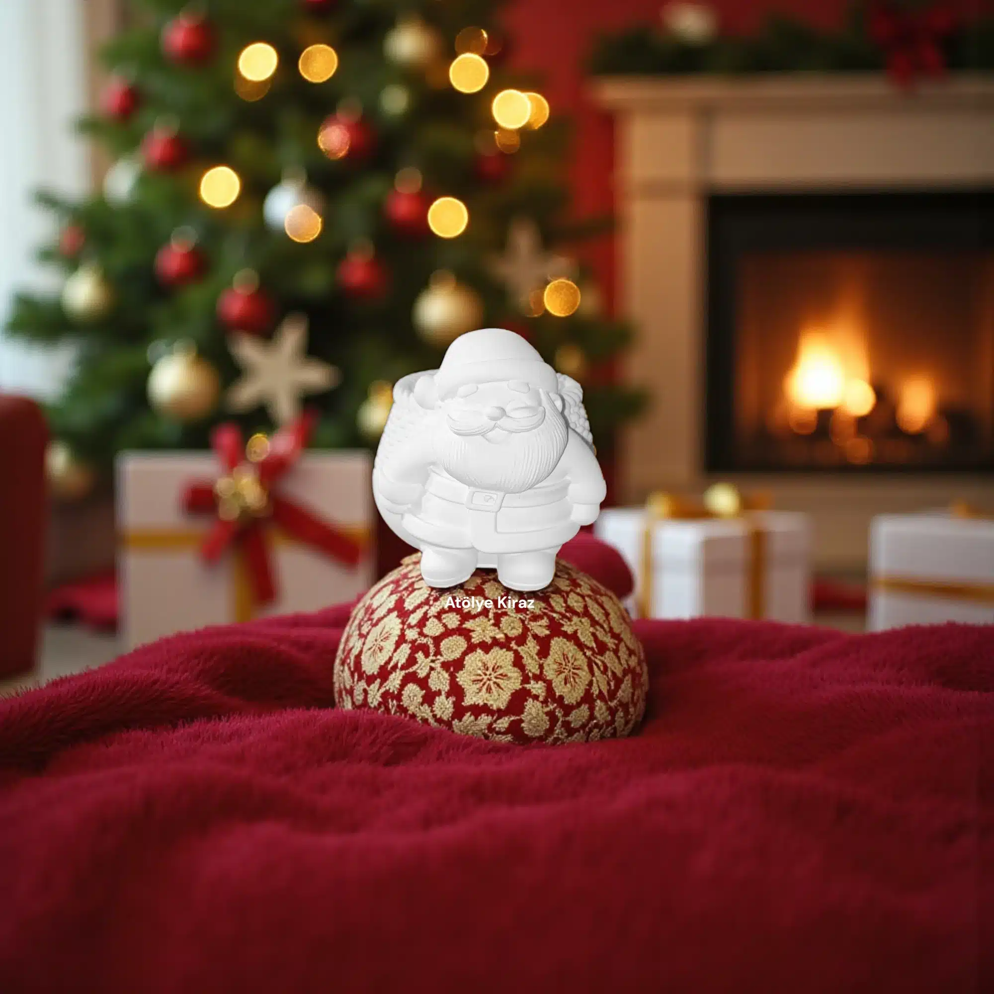 Noel Baba Figürlü Saksı : Boyanabilir Çok Amaçlı Yılbaşı Dekoru 2 Noel Baba Figürlü Saksı : Boyanabilir Çok Amaçlı Yılbaşı Dekoru