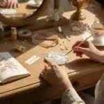Kadın Büstü Rölyef Obje: Beyaz Vintage Süsleme ve Dekorasyon Parçası