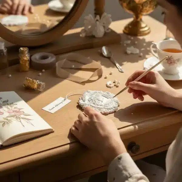 Kadın Büstü Rölyef Obje: Beyaz Vintage Süsleme Ve Dekorasyon Parçası