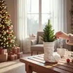 Yılbaşı Temalı Çizme Saksı: Dekoratif Vazo ve Kalemlik Objesi