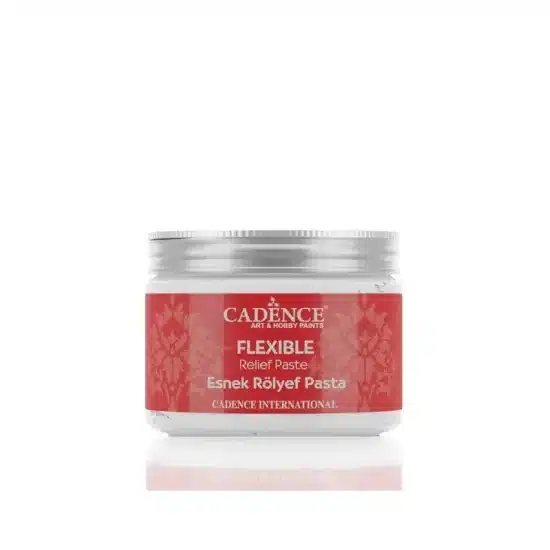 Cadence Flexible Esnek Rölyef Pasta 150Ml Silikon Kalıp Medyum Boya Atölye Kiraz
