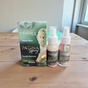 Cadence Patina Sprey Boya ve Aktivatör Seti – Antik Eskitme Efekti İçin AçıkYeşil