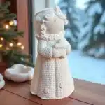 Yıldız Tutan Sevimli Melek Figürü | Boyanabilir Dekoratif Obje