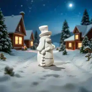 Atkılı Kardan Adam Figürü : Yılbaşı Objesi 7 Atkılı Kardan Adam Figürü : Yılbaşı Objesi