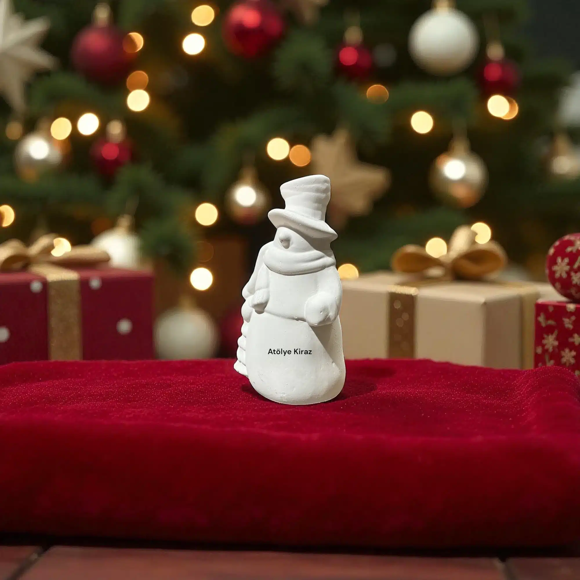 Atkılı Kardan Adam Figürü : Yılbaşı Objesi 4 Atkılı Kardan Adam Figürü : Yılbaşı Objesi