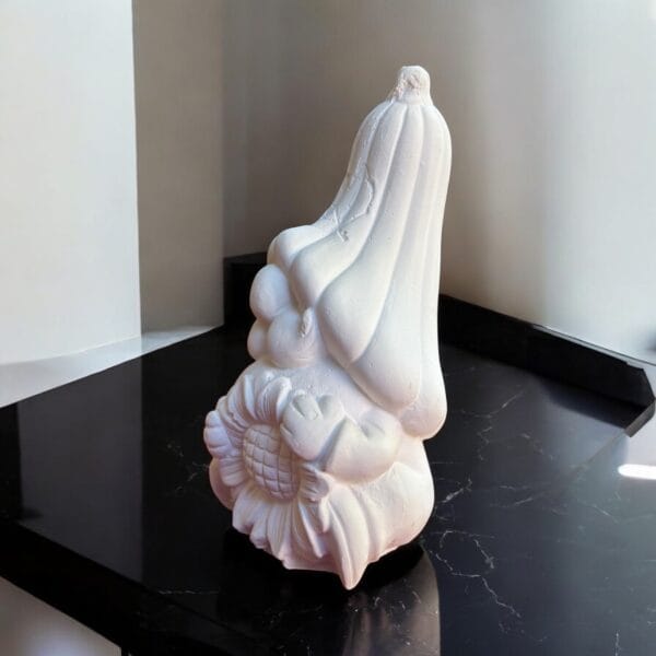 Kabak Şapkalı Cüce Figürü – Aytaşı Malzeme, Boyanabilir Dekoratif Obje 18x9x9 cm - Görsel 3