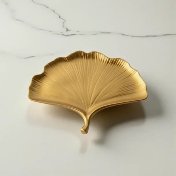 Ginkgo Yaprağı Figürlü Çok Amaçlı Tepsi : Sarı
