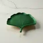Ginkgo Yaprağı Figürlü Çok Amaçlı Tepsi : Yeşil