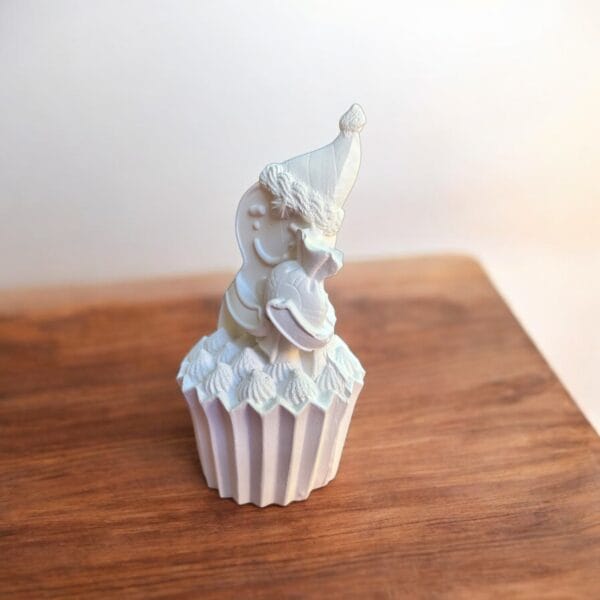 Yılbaşı Temalı Aytaşı Cupcake Figürü – Boyanabilir Dekoratif Obje 14x7x7 cm - Görsel 3