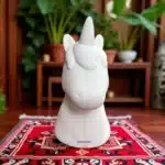 Dekoratif Taş Tozu Unicorn Figürü