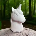 Dekoratif Taş Tozu Unicorn Figürü
